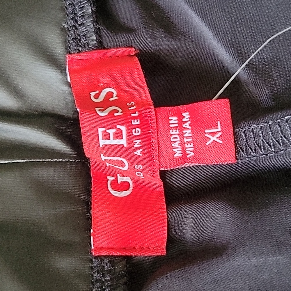SALE Guess Mattie Black Faux Leather Like Leggings Skinny Unlined Light XL NWT - Picture 5 of 9
